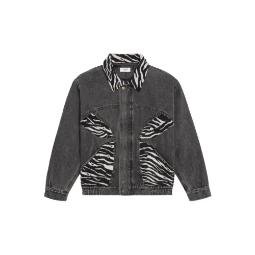 CELINE Denim Jackets Men Gray Black