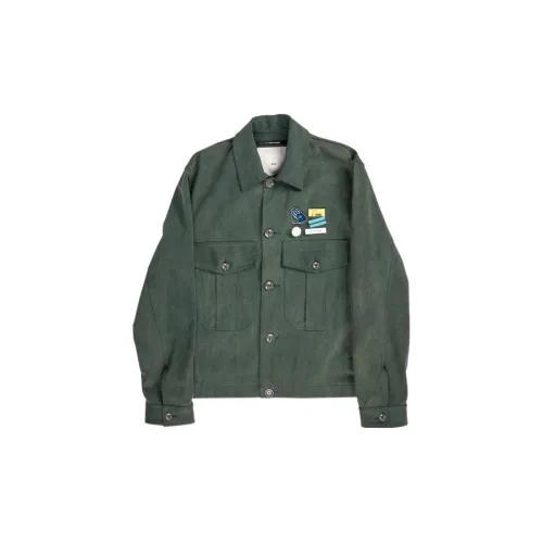 SONG FOR THE MUTE Denim Jackets Men Green