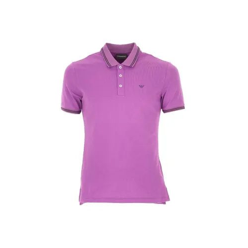 EMPORIO ARMANI Polo Shirts Men Purple