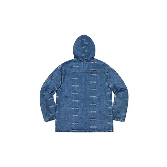 Supreme Logo Denim Turnout Jacket-1