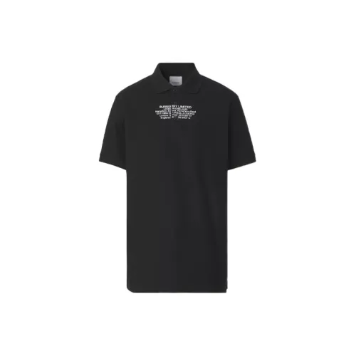 Burberry Polo Shirts Men Black