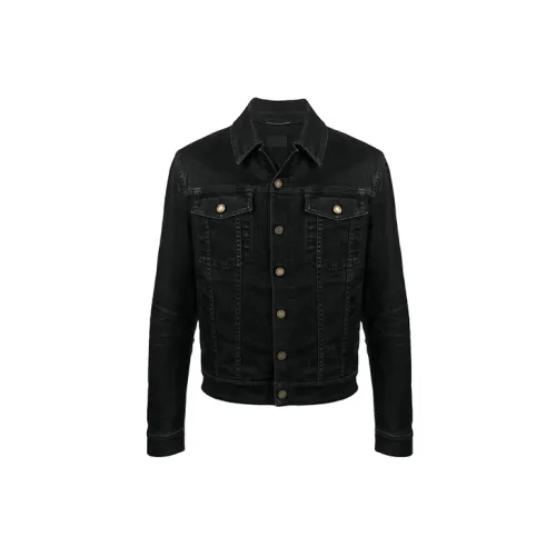 SAINT LAURENT Denim Jackets Men Black