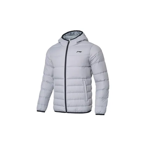 LiNing Down Jacket Men's Snow Gray