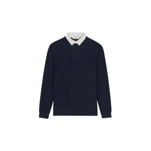 Maison Kitsune Polo Shirts Men Dark Blue