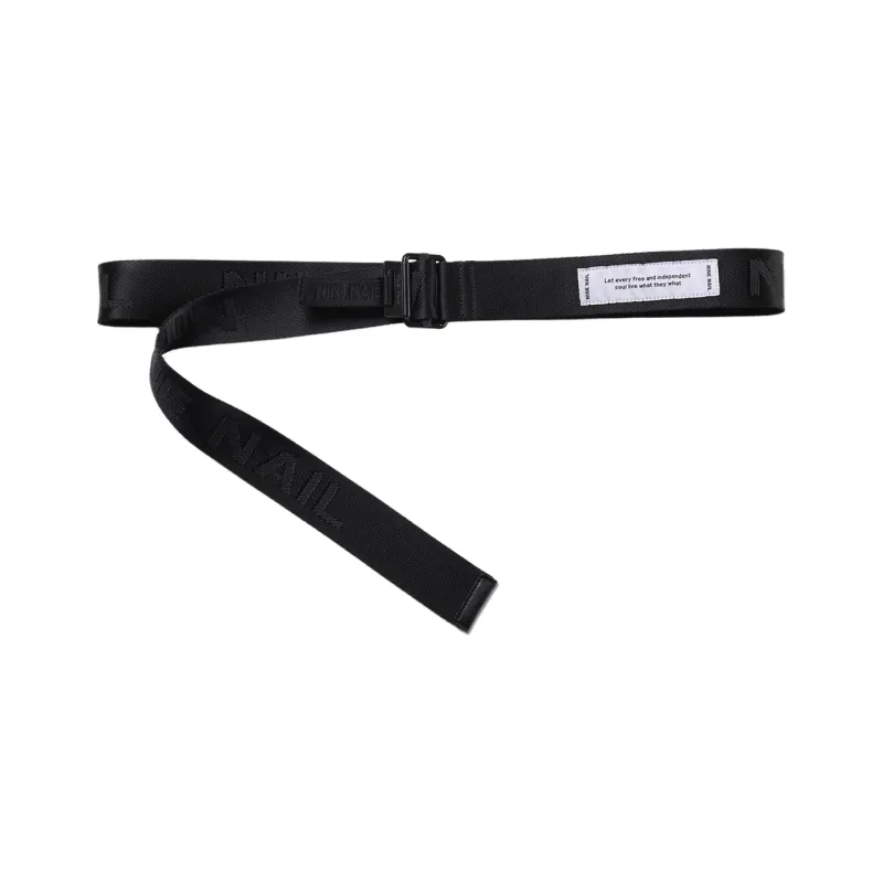 NINE NAIL Smooth Buckle Nylon Canvas Belts Unisex Width 3.7cm-21