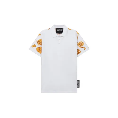 VERSACE JEANS COUTURE Polo Shirts Men White