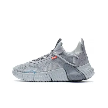 LiNing Goku Cushioned Anti Slip Wear Resistant Breathable Lightweight Low Top Casual Shoes Women's Gray