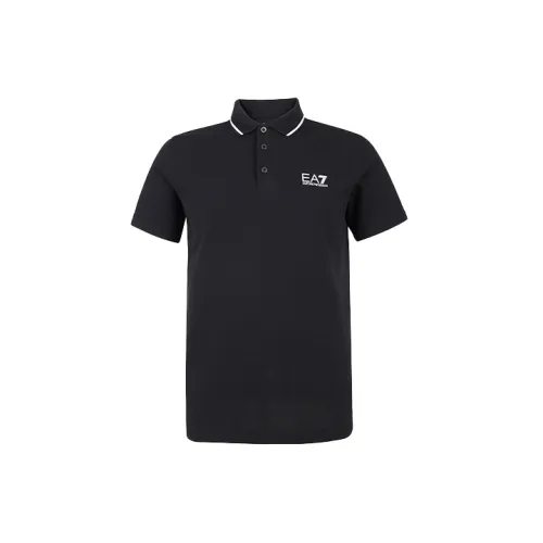 EMPORIO ARMANI EA7 Polo Shirts Men Blue