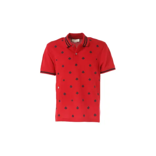 GUCCI Polo Shirts Men Red