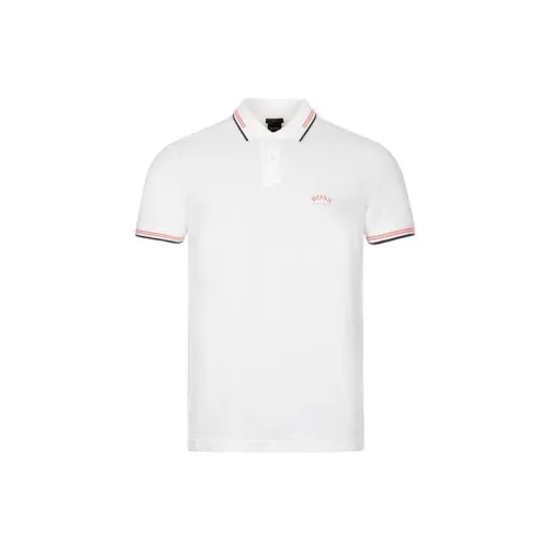 HUGO BOSS Polo Shirts Men White