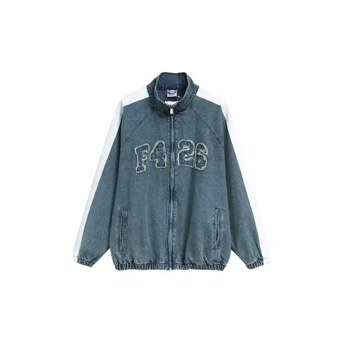 F426 Denim Jackets Unisex Washed Blue