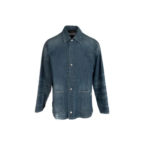 Golden Goose Denim Jackets Men Blue