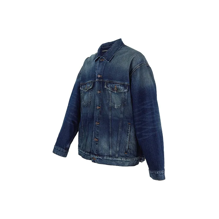 Balenciaga SS22 Denim Jacket Men's Blue-2
