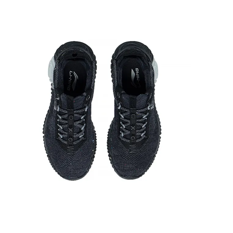 LiNing Goku Cushioned Anti Slip Wear Resistant Breathable Lightweight Low Top Casual Shoes Women's Black-3