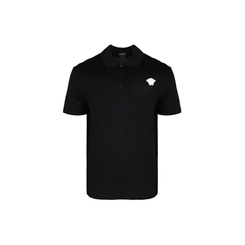 VERSACE Polo Shirts Men Marine Blue