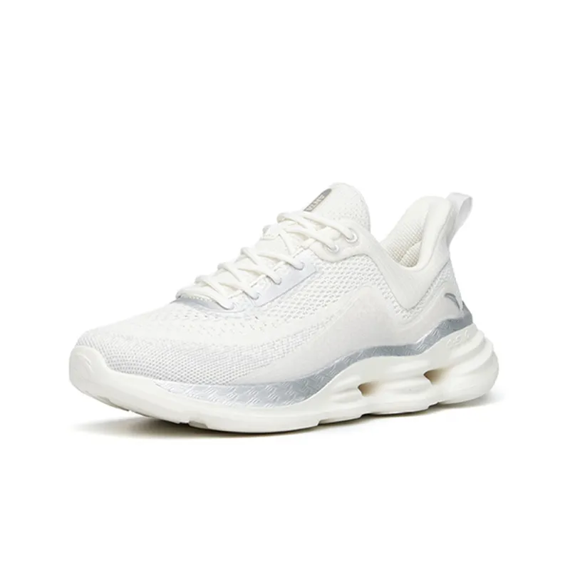 ANTA Running Shoes Women's Low Top Ivory White/Silver-2