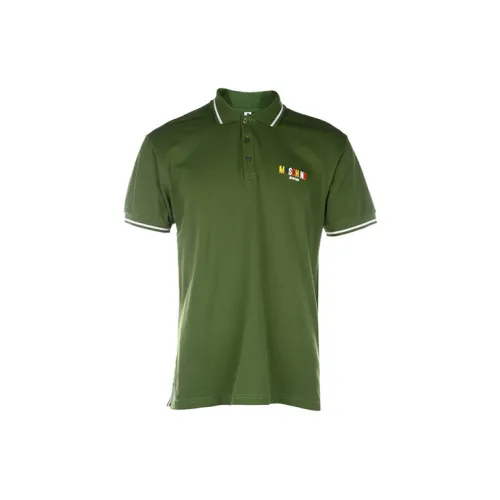 MOSCHINO Polo Shirts Men Green