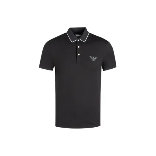 EMPORIO ARMANI Polo Shirts Men Black