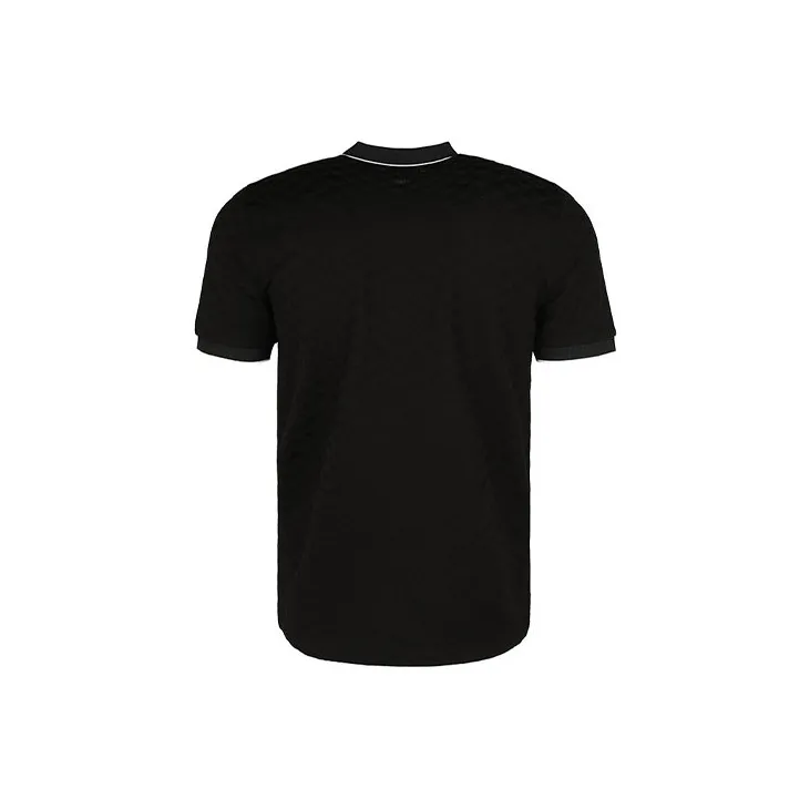 EMPORIO ARMANI Logo Embroidered Short Sleeved Polo Shirt-1