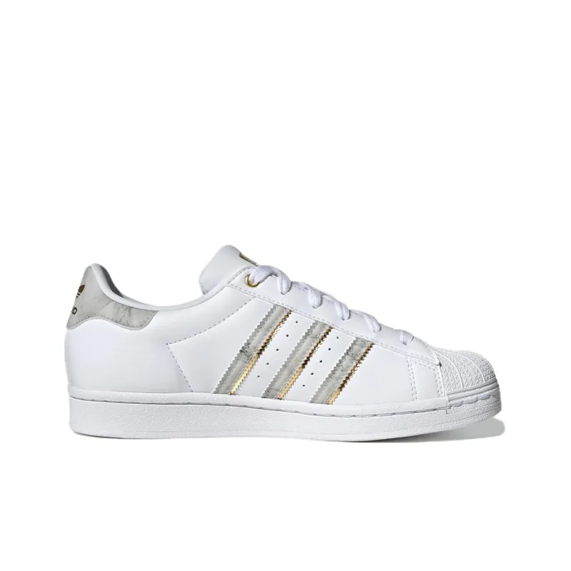 Superstar Women's Adidas Originals 'White Gold Metallic' Women's-1