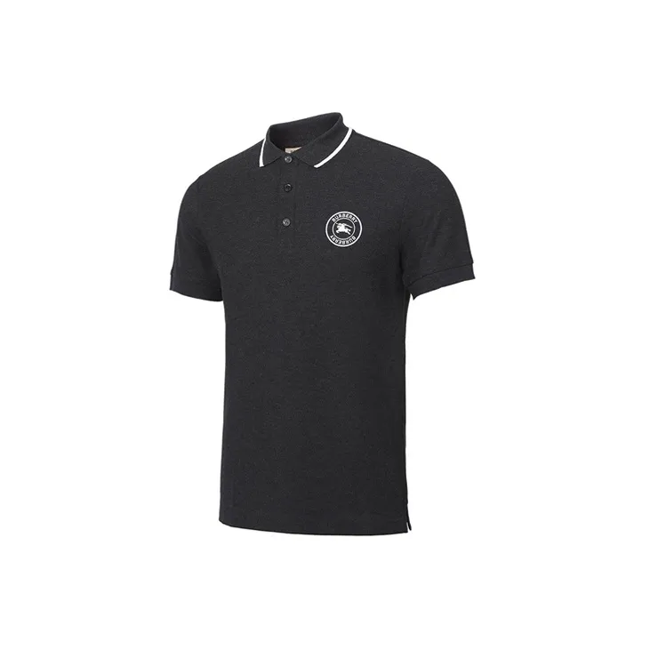 Burberry Polo Shirts Men Black-2
