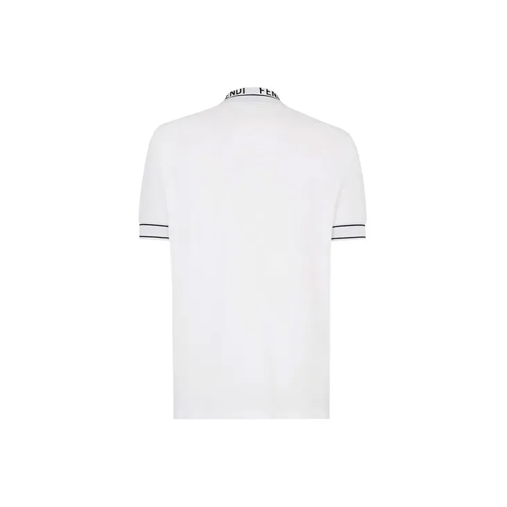 FENDI Polo Shirts Men White-1