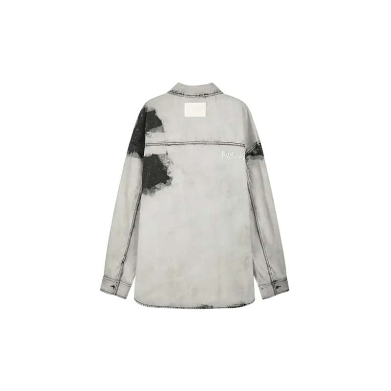 Boy London FW21 Loose Fit Denim Jacket Unisex Gray-1