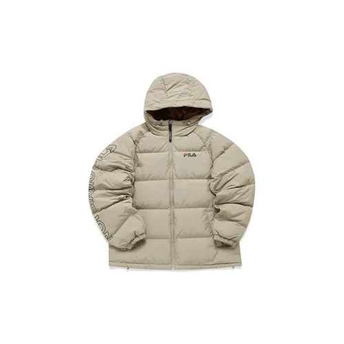 FILA FUSION Down Jackets Unisex Light Khaki