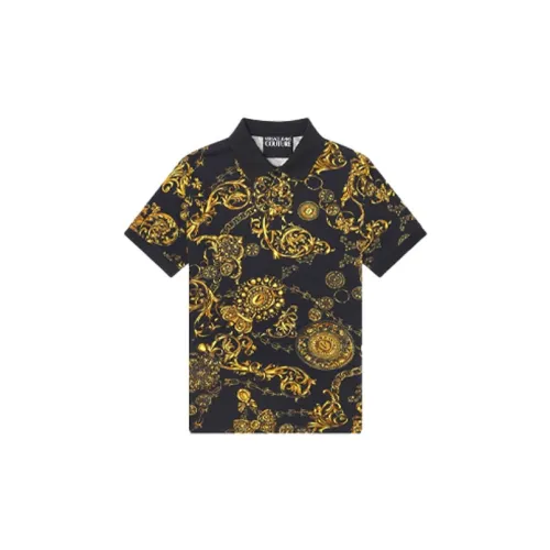 VERSACE Polo Shirts Men Black