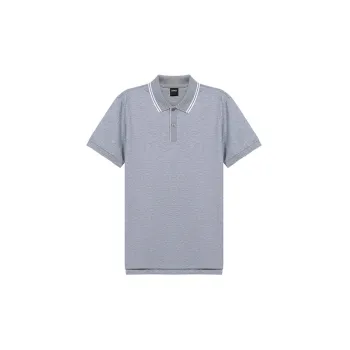 HUGO BOSS SS21 Short Sleeved Polo Shirt Men's Gray