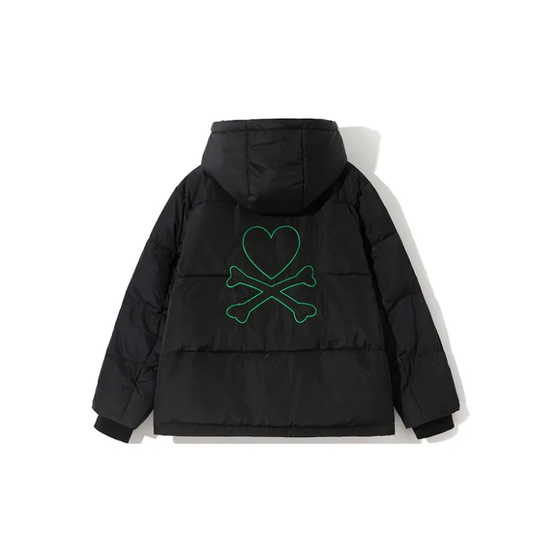 Tokidoki Solid Color Hooded Loose Fit Thickened Down Jacket Unisex-1