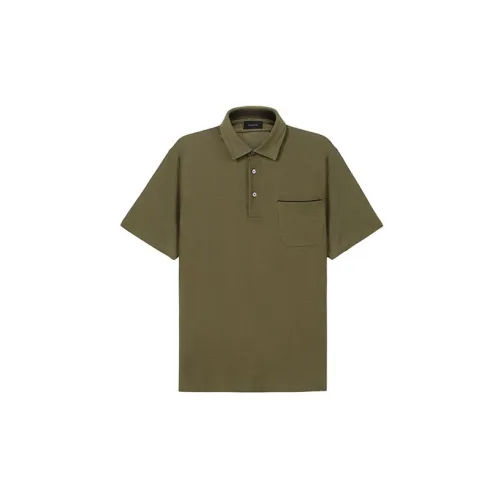 Ermenegildo Zegna Polo Shirts Men Army Green