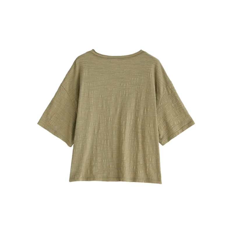 DEER AND FLYER T-Shirts Women's Moss Green-1