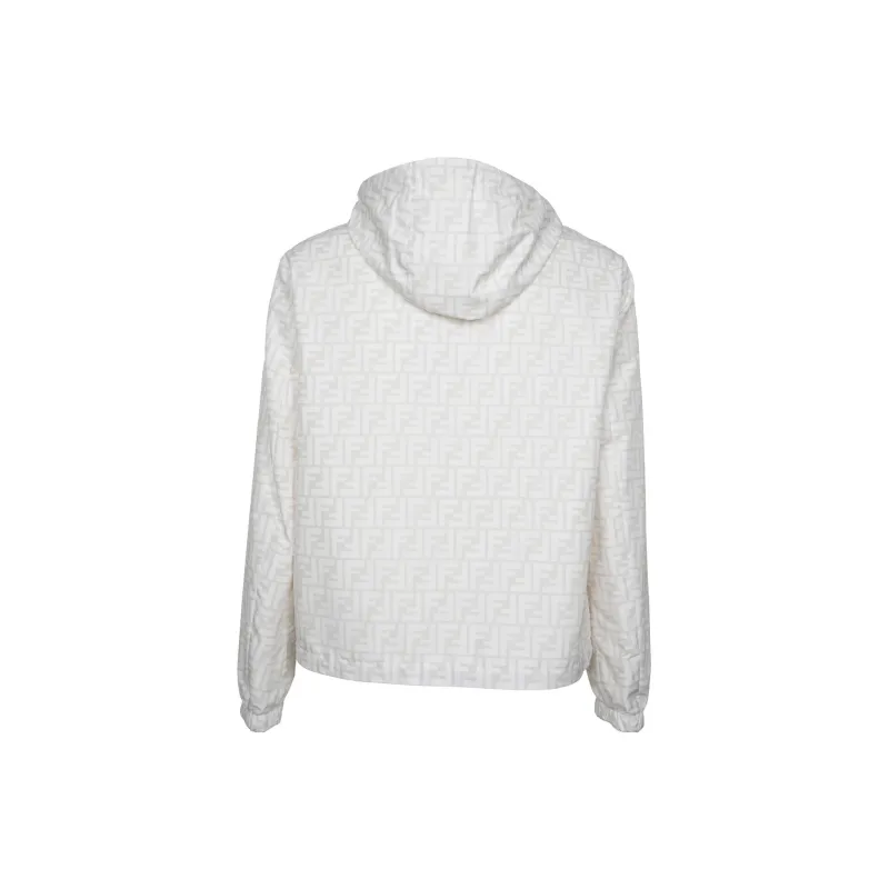 FENDI Ff Printed Hooded Reversible Jacket-1