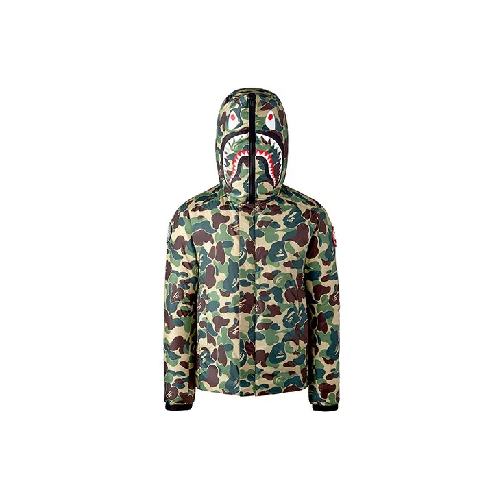 A BATHING APE X Canada Goose X CONCEPTS Crofton Shark Hoodie-1