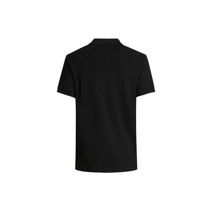 Burberry SS21 Classic Trim Short Sleeve Polo Shirt Black-1