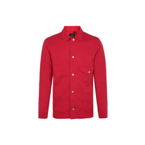 PS By Paul Smith Denim Jackets Men Red