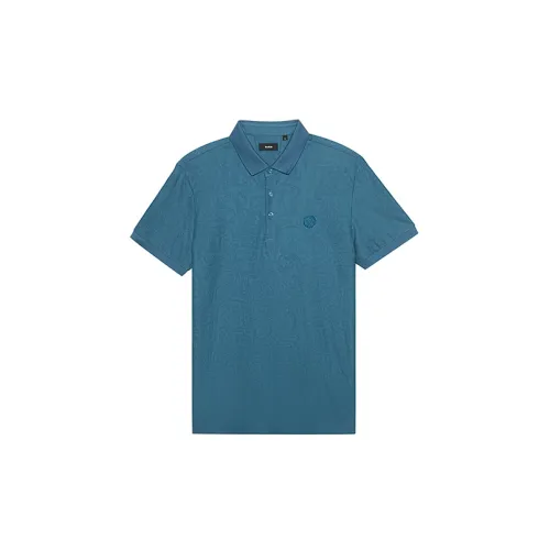 RARE Polo Shirts Men Blue