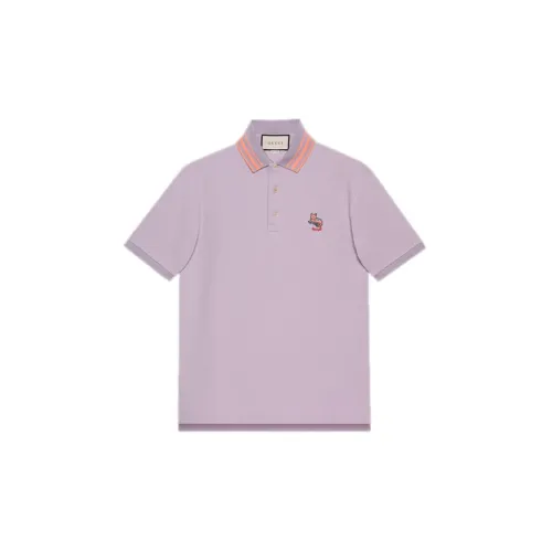 GUCCI Polo Shirts Men Light Purple