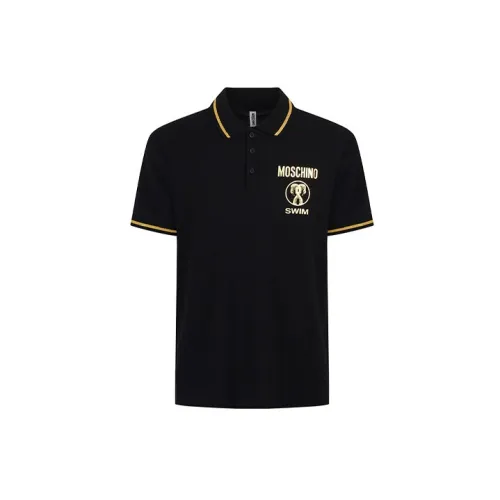 MOSCHINO Polo Shirts Men Black