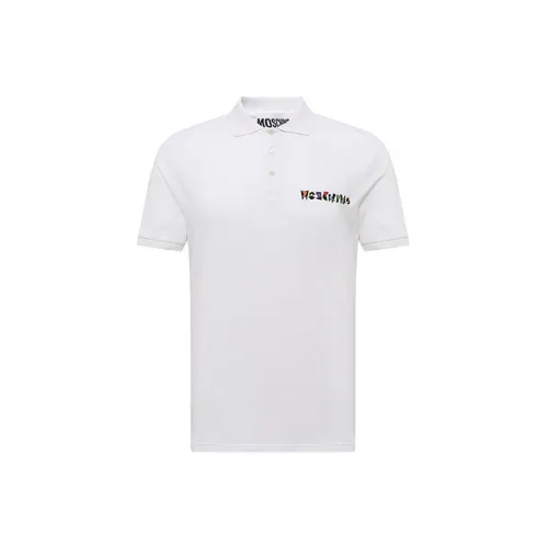 MOSCHINO Polo Shirts Men White