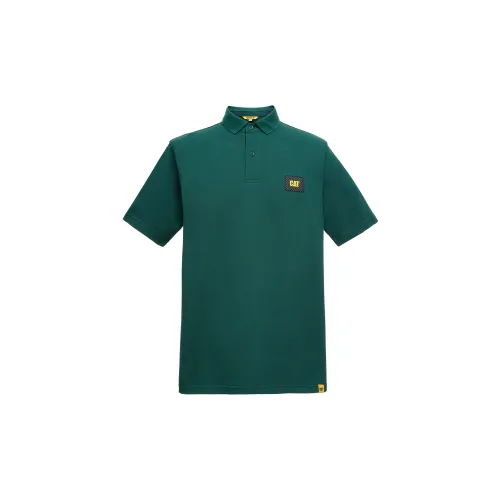 CAT Polo Shirts Unisex Green