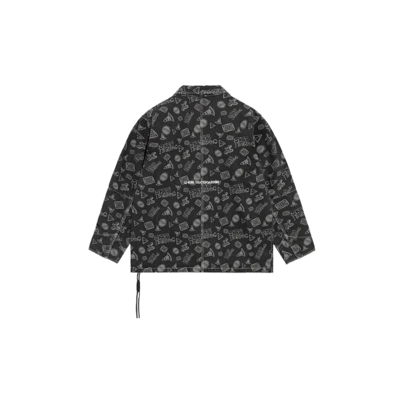 LiNing Denim Jacket Men's Black-1