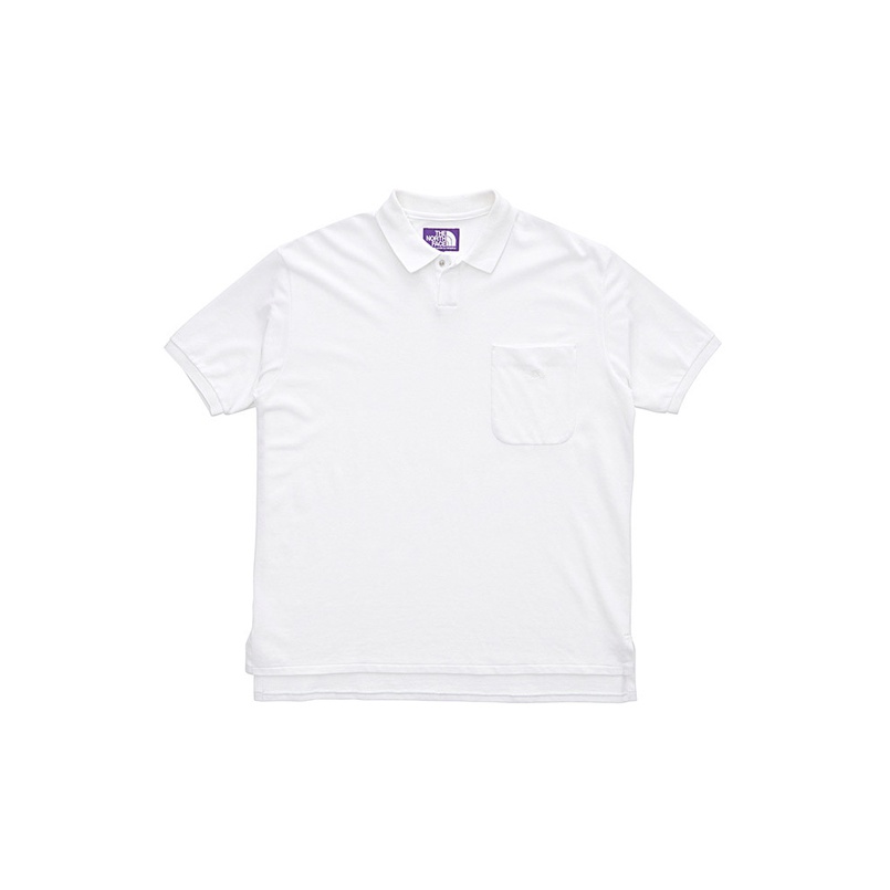 North face white polo shirt hotsell