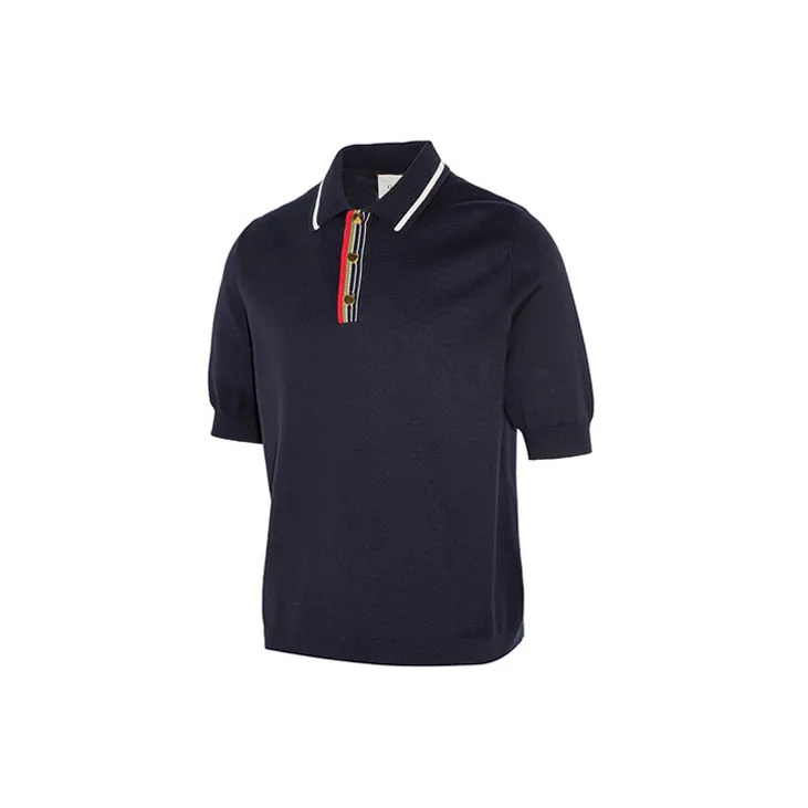 GUCCI Polo Shirts Men Navy Blue-2