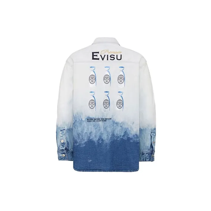 EVISU Denim Jackets Men White-1