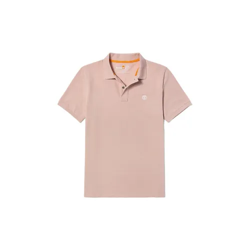 Timberland Polo Shirts Men Light Pink