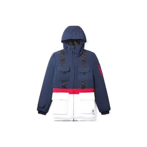 Vans Down Jackets Men Blue/White Red Multicolor