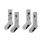 2 Pack (Calf Socks Lace Trims Gray)