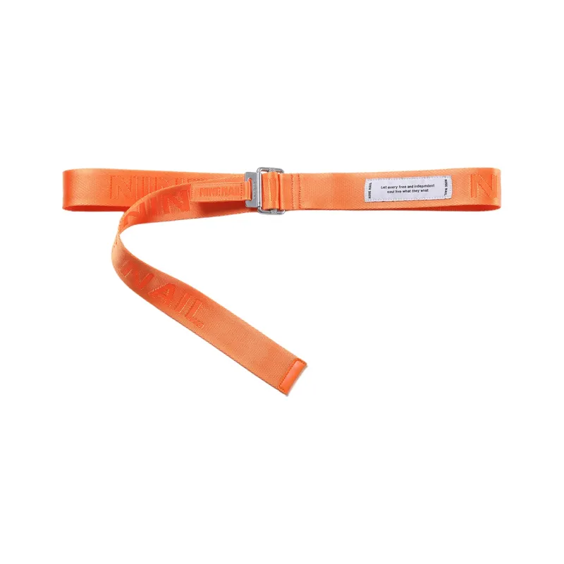 NINE NAIL Smooth Buckle Nylon Canvas Belts Unisex Width 3.7cm-1